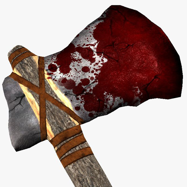 prehistoric stone axe weapon 3d model - Prehistoric Stone Axe by The Freak Factory